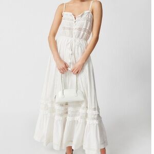 NWT Urban Outfitters Antoinette White Lace Maxi Dress